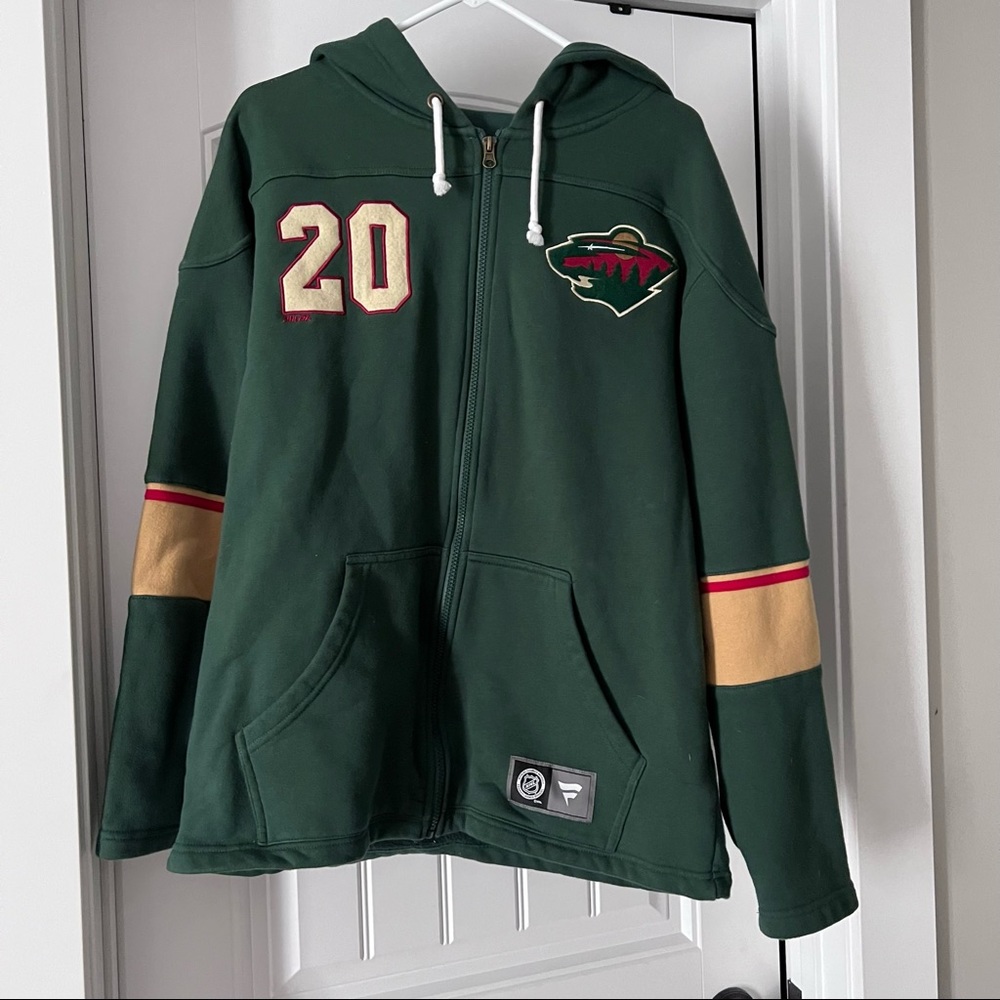 Minnesota Wild zip up sweatshirt mens